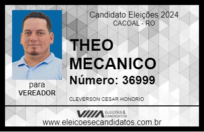 Candidato THEO MECANICO 2024 - CACOAL - Eleições