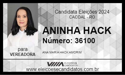 Candidato ANINHA HACK 2024 - CACOAL - Eleições