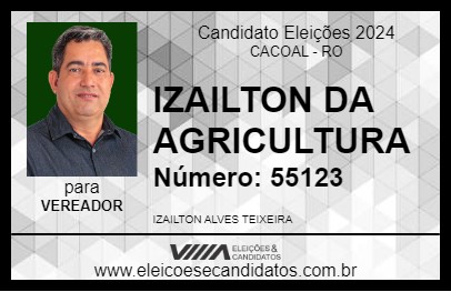 Candidato IZAILTON DA AGRICULTURA 2024 - CACOAL - Eleições