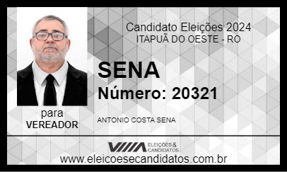 Candidato SENA 2024 - ITAPUÃ DO OESTE - Eleições