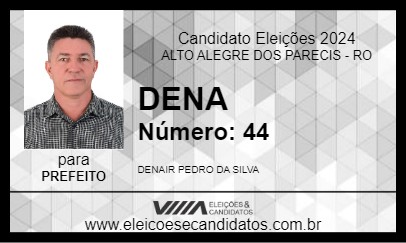 Candidato DENA 2024 - ALTO ALEGRE DOS PARECIS - Eleições