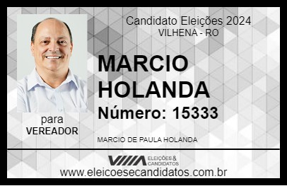 Candidato MARCIO HOLANDA 2024 - VILHENA - Eleições