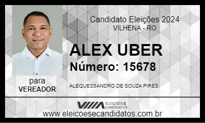 Candidato ALEX UBER 2024 - VILHENA - Eleições