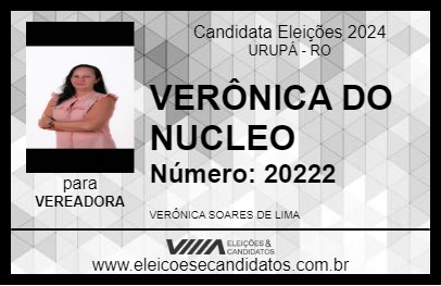 Candidato VERÔNICA DO NUCLEO 2024 - URUPÁ - Eleições