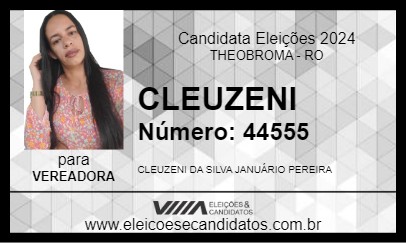 Candidato CLEUZENI 2024 - THEOBROMA - Eleições