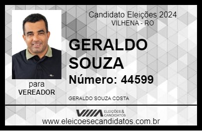 Candidato GERALDO SOUZA 2024 - VILHENA - Eleições