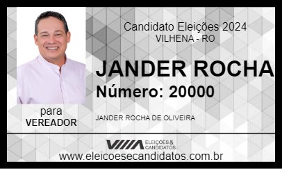 Candidato JANDER ROCHA 2024 - VILHENA - Eleições