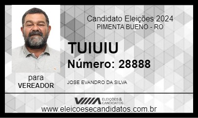 Candidato TUIUIU 2024 - PIMENTA BUENO - Eleições