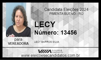 Candidato LECY 2024 - PIMENTA BUENO - Eleições