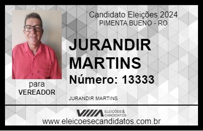 Candidato JURANDIR MARTINS 2024 - PIMENTA BUENO - Eleições