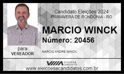 Candidato MARCIO WINCK 2024 - PRIMAVERA DE RONDÔNIA - Eleições