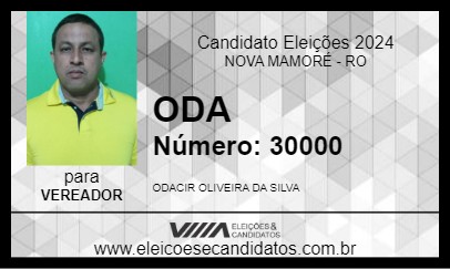 Candidato ODA 2024 - NOVA MAMORÉ - Eleições