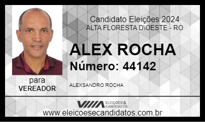 Candidato ALEX ROCHA 2024 - ALTA FLORESTA D\OESTE - Eleições