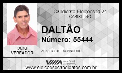 Candidato DALTÃO 2024 - CABIXI - Eleições