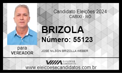 Candidato BRIZOLA 2024 - CABIXI - Eleições