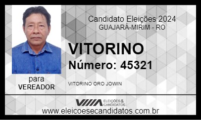 Candidato VITORINO 2024 - GUAJARÁ-MIRIM - Eleições