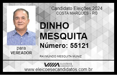 Candidato DINHO MESQUITA 2024 - COSTA MARQUES - Eleições