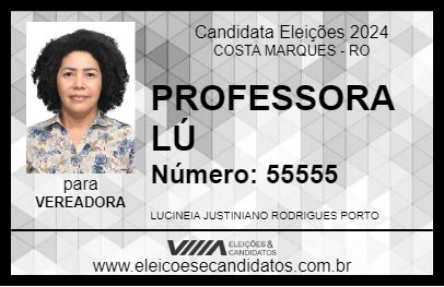 Candidato PROFESSORA LÚ 2024 - COSTA MARQUES - Eleições