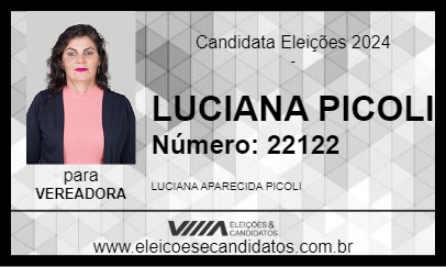 Candidato LUCIANA PICOLI 2024 - ALTO PARAÍSO - Eleições