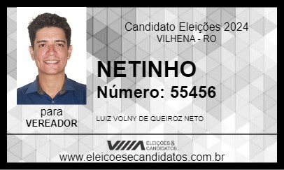 Candidato NETINHO 2024 - VILHENA - Eleições