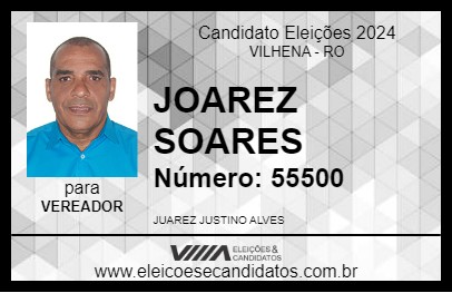 Candidato JOAREZ SOARES 2024 - VILHENA - Eleições