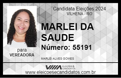 Candidato MARLEI DA SAUDE 2024 - VILHENA - Eleições