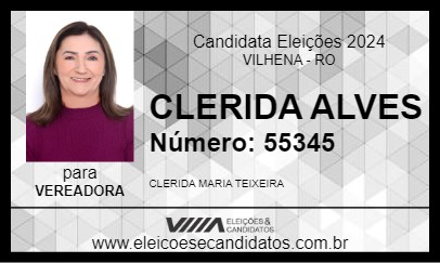 Candidato CLERIDA ALVES 2024 - VILHENA - Eleições