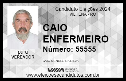 Candidato CAIO ENFERMEIRO 2024 - VILHENA - Eleições