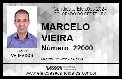 Candidato MARCELO VIEIRA 2024 - COLORADO DO OESTE - Eleições