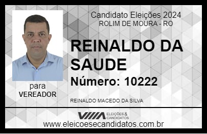 Candidato REINALDO DA SAUDE 2024 - ROLIM DE MOURA - Eleições