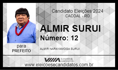 Candidato ALMIR SURUI 2024 - CACOAL - Eleições