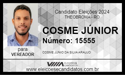 Candidato COSME JÚNIOR 2024 - THEOBROMA - Eleições