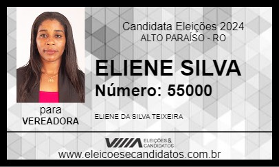 Candidato ELIENE SILVA 2024 - ALTO PARAÍSO - Eleições