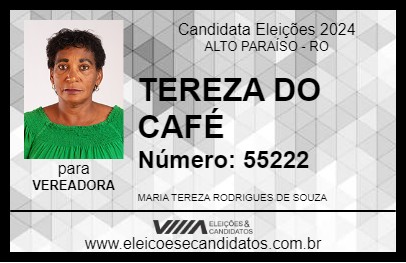 Candidato TEREZA DO CAFÉ 2024 - ALTO PARAÍSO - Eleições