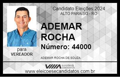 Candidato ADEMAR ROCHA 2024 - ALTO PARAÍSO - Eleições