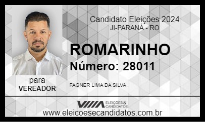 Candidato ROMARINHO 2024 - JI-PARANÁ - Eleições