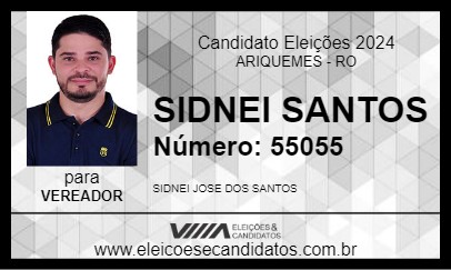 Candidato SIDNEI SANTOS 2024 - ARIQUEMES - Eleições