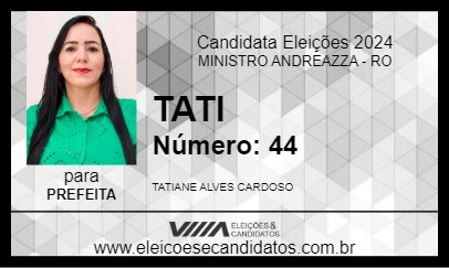 Candidato TATI 2024 - MINISTRO ANDREAZZA - Eleições