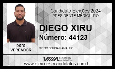 Candidato DIEGO XIRU 2024 - PRESIDENTE MÉDICI - Eleições