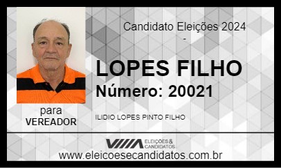 Candidato LOPES FILHO 2024 - PORTO VELHO - Eleições