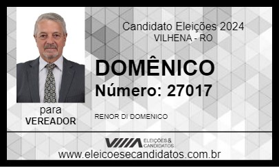 Candidato DOMÊNICO 2024 - VILHENA - Eleições