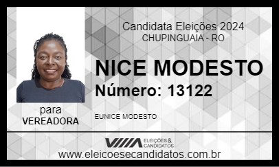 Candidato NICE MODESTO 2024 - CHUPINGUAIA - Eleições