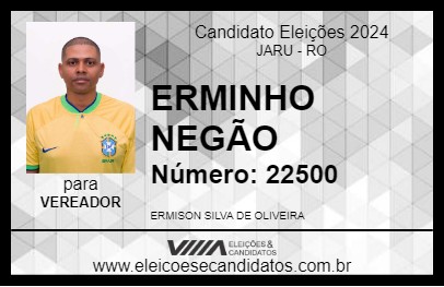 Candidato ERMINHO NEGÃO 2024 - JARU - Eleições