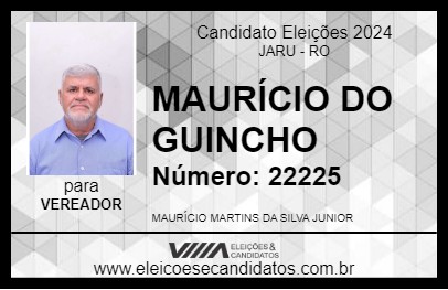 Candidato MAURÍCIO DO GUINCHO 2024 - JARU - Eleições