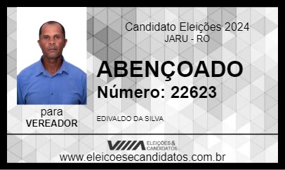 Candidato ABENÇOADO 2024 - JARU - Eleições