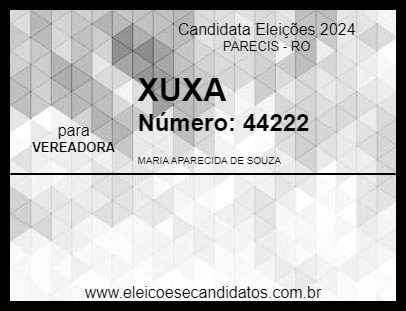 Candidato XUXA 2024 - PARECIS - Eleições