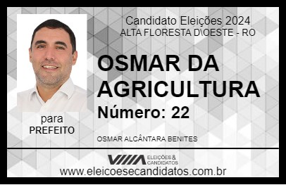 Candidato OSMAR DA AGRICULTURA 2024 - ALTA FLORESTA D\OESTE - Eleições