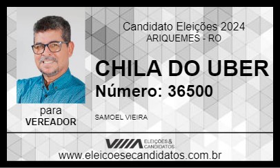 Candidato CHILA DO UBER 2024 - ARIQUEMES - Eleições