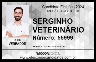 Candidato SERGINHO VETERINÁRIO 2024 - ITAPUÃ DO OESTE - Eleições