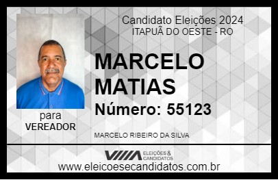 Candidato MARCELO MATIAS 2024 - ITAPUÃ DO OESTE - Eleições